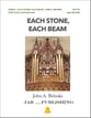 Each Stone, Each Beam SATB choral sheet music cover